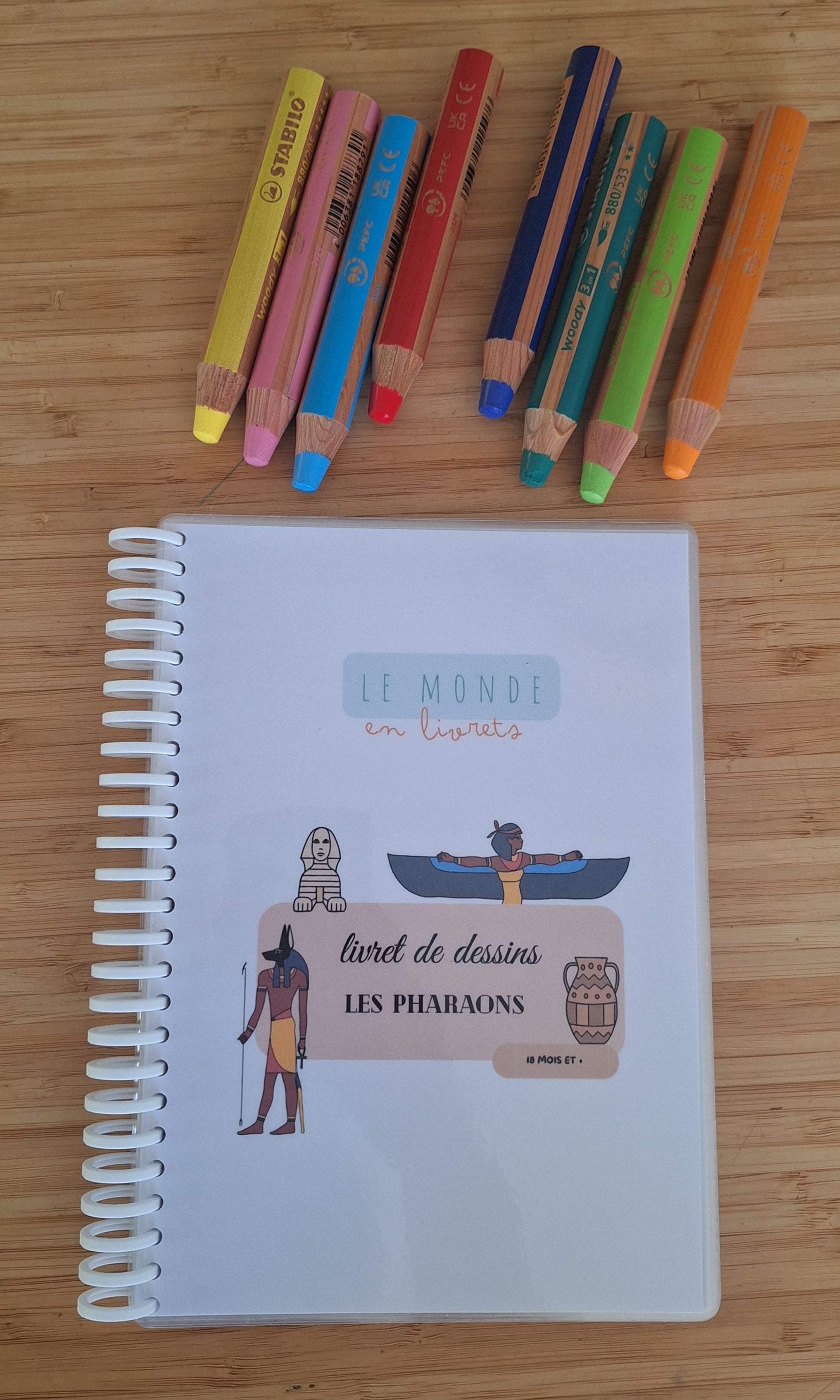 Image du livret de coloriage sur les pharaons 