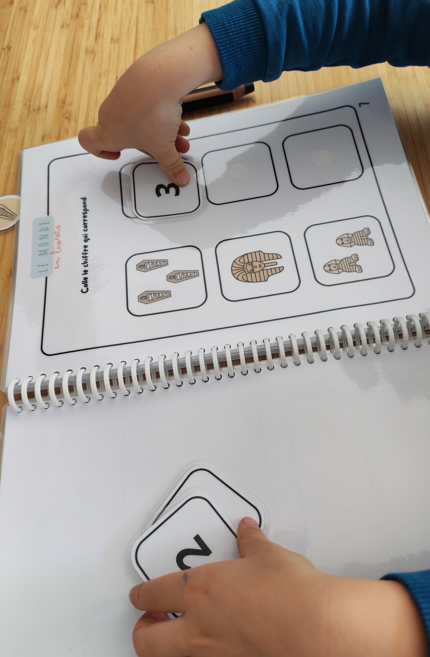 Image du livret d'activites sur les pharaons enfant 18 mois