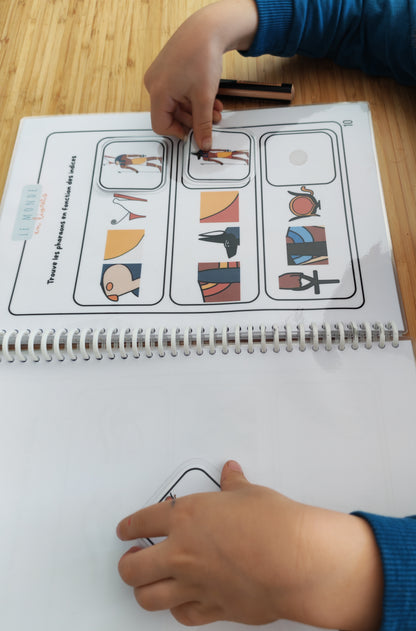 Image du cahier d'activité enfant pharaons