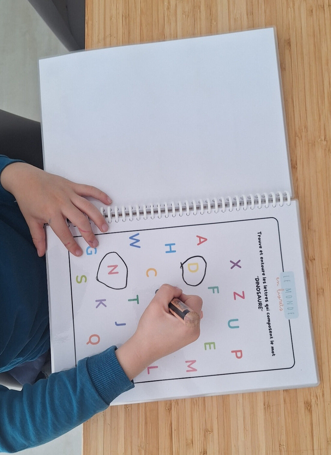 Image du livret d'activite sur le theme des dinosaures concu par le livret d'activité