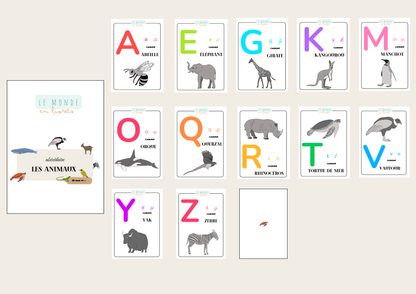 présentation de l'abécédaire les animaux à partir de 18 mois concu par le Monde en Livrets